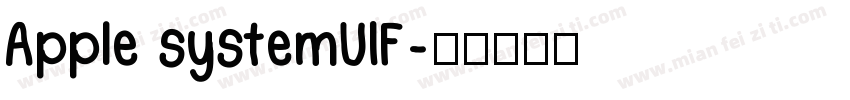 Apple systemUIF字体转换